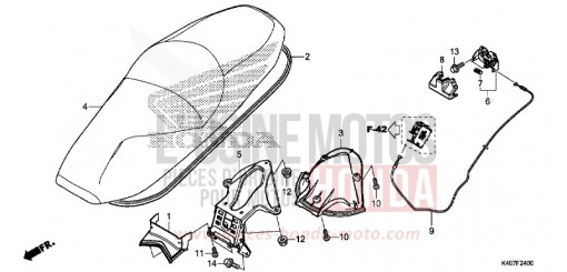 SITZ (NSS125DF/ADF/ADH) NSS125ADF de 2015